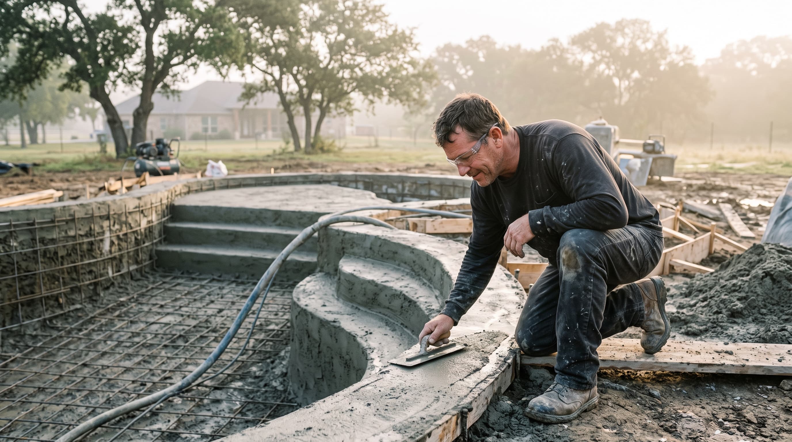 Gunite Pool Cost in Seguin and Guadalupe County
