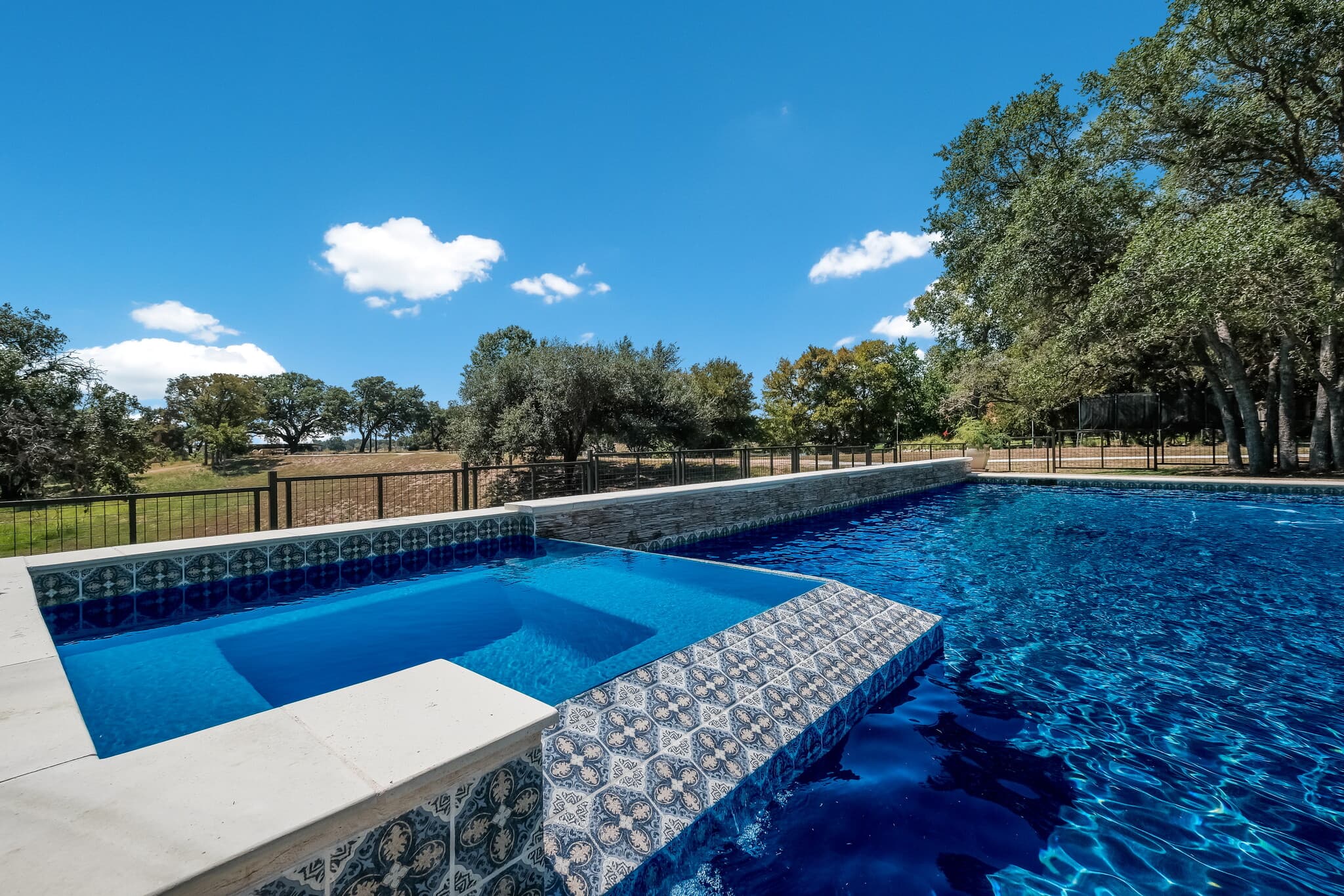 Monterrey Oak custom gunite pool, view four